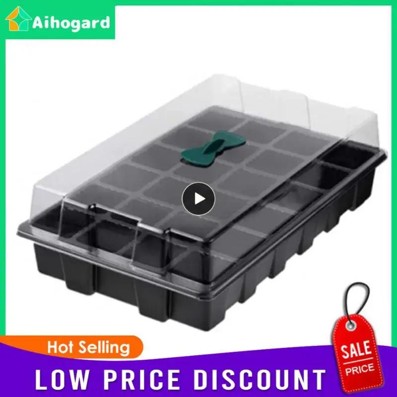 Set 24 Holes Seedling Tray Seedling Box With Big Holes Gardening Flower And Plant Pots Greenhouse Seed Planting Box